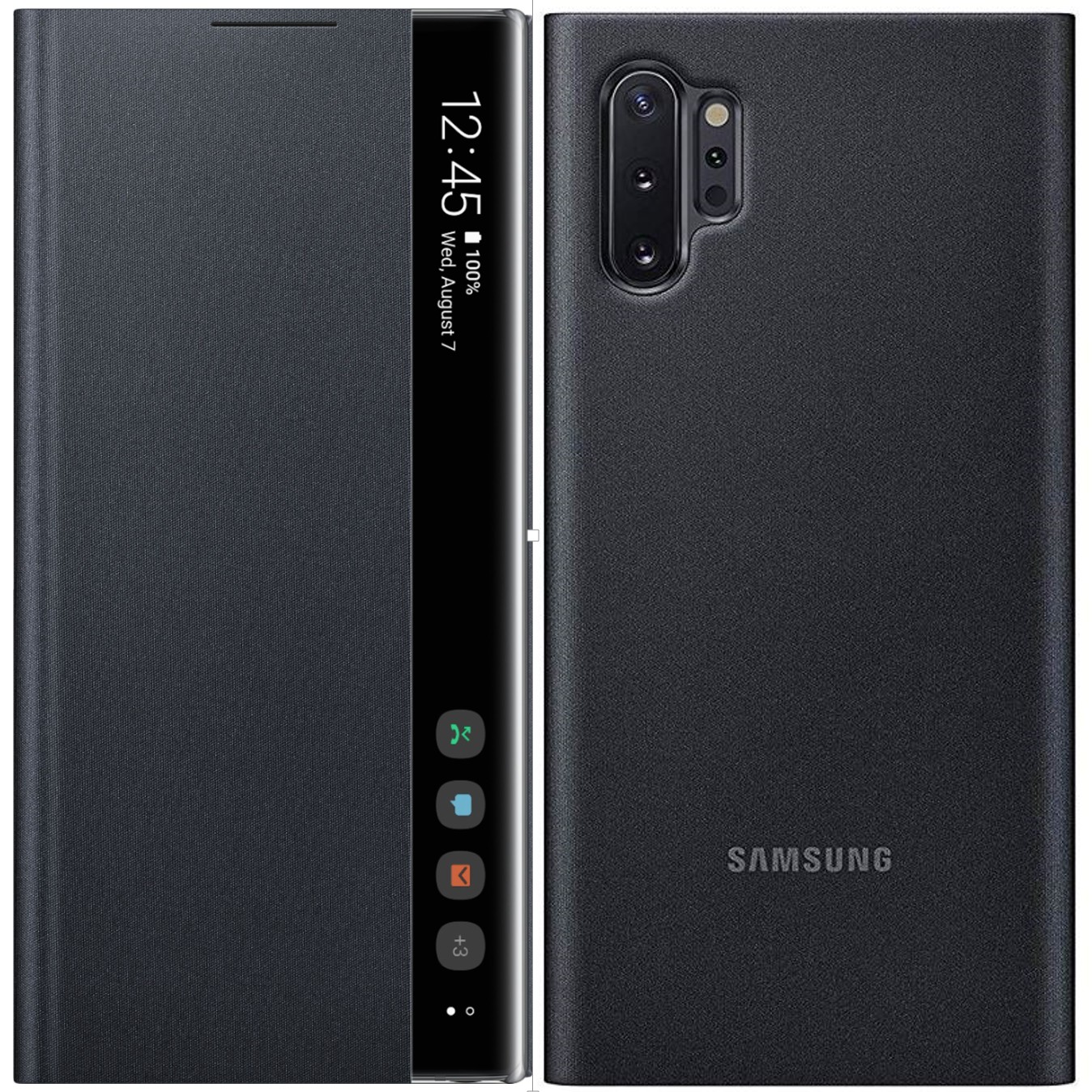 

Защитный смарт чехол книжка S-View Flip cover Samsung Galaxy Note 10 Plus + EF ZN975 black