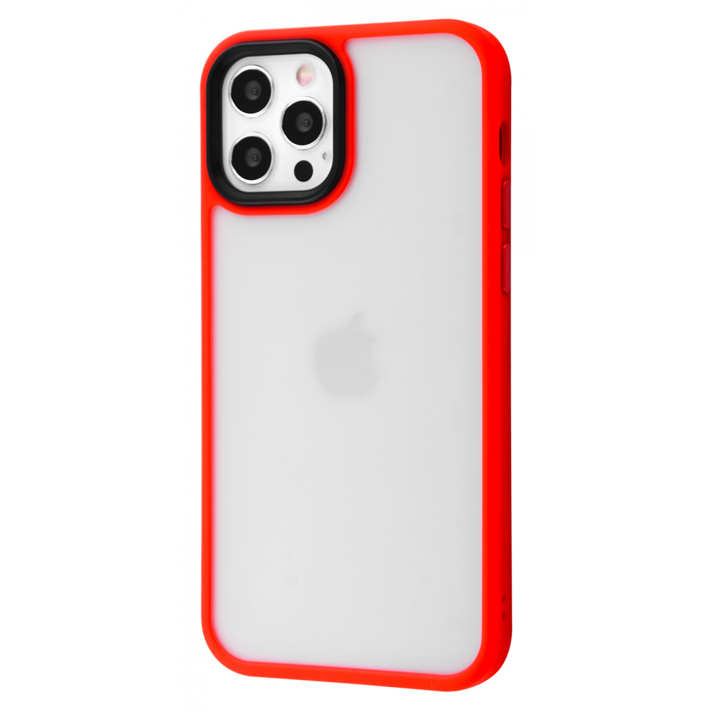 

Чехол PRC Shadow Matte Metal Buttons iPhone 12 Pro Max frosted red Красный N33614