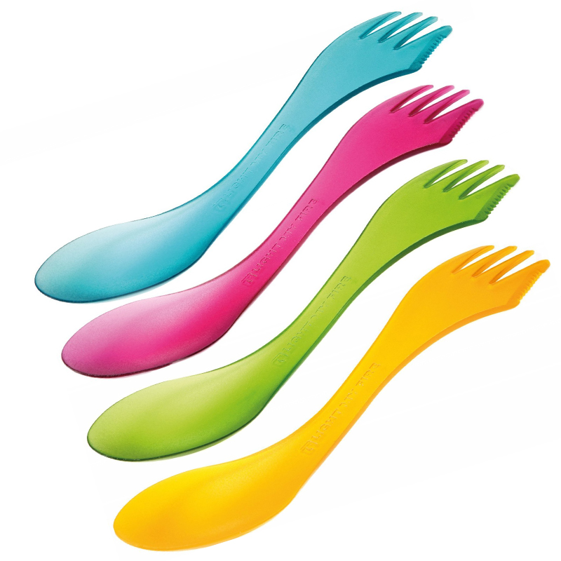 

3 в 1 - ложка + вилка + нож LIGHT MY FIRE Spork Happy (4 предмета)