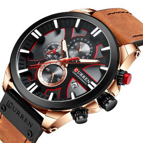 

Наручные часы Curren 8346 Brown-Cuprum-Black