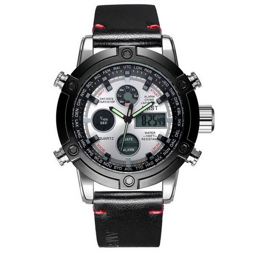 

Наручные часы AMST 3022P Silver-Black-Silver Smooth Wristband