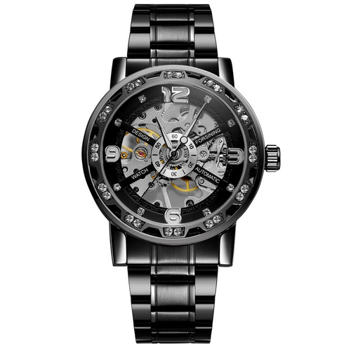 

Наручные часы Forsining S1201 Black-Silver