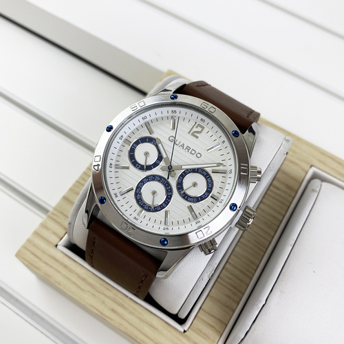 

Наручные часы Guardo 011168-2 Brown-Silver-White