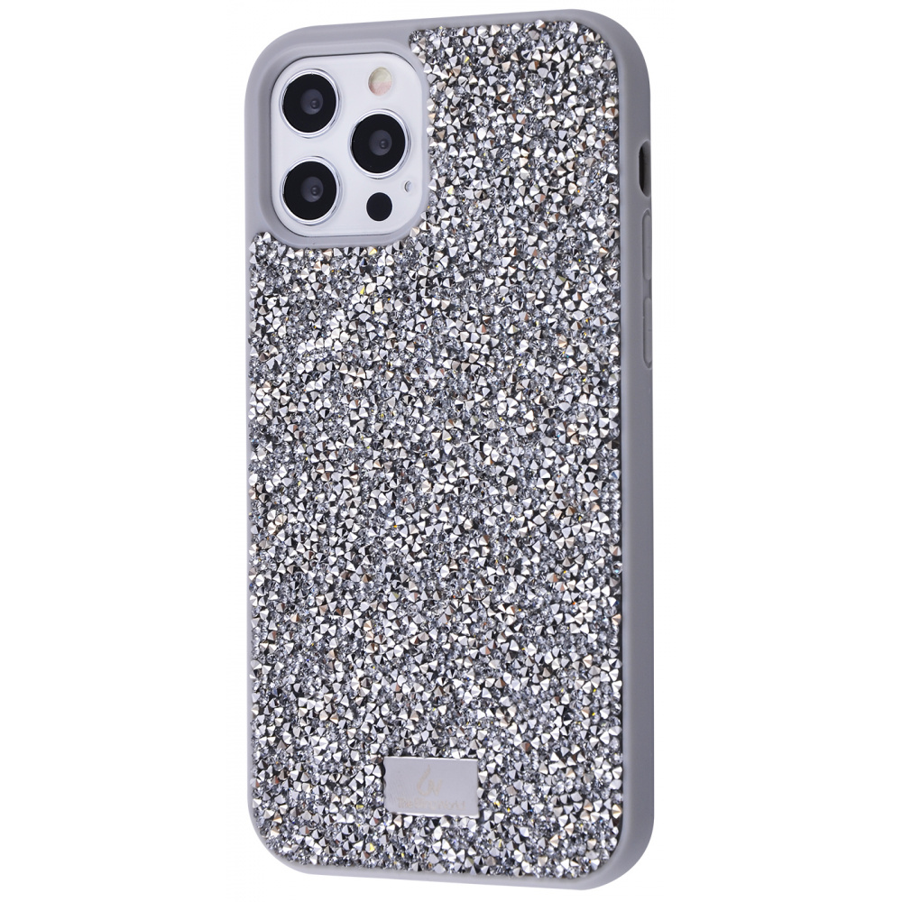 

Чехол с камнями и блёстками Bling World Grainy Diamonds (TPU) iPhone 11 Pro silver Металлик