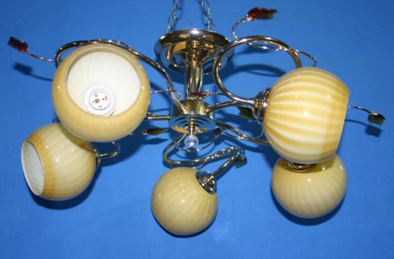 

Люстра с плафонами Ray L3322/5 (FGD) (AN004237)