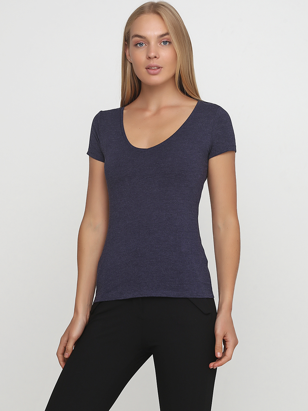 

Футболка H& 0215248_Vсиний_03  Синяя, Футболка H&M 0215248_Vсиний_03 M Синяя