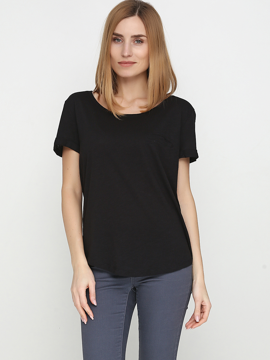 

Футболка H&M 0554598_карм  Черная, Футболка H&M 0554598_карм S Черная
