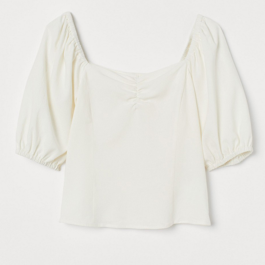 

Топ H&M 0840607_бел 42 Белый