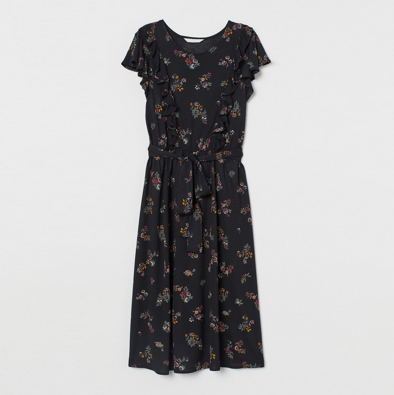 

Платье для беременных H&M 0834036_чорн.цветы M Черное