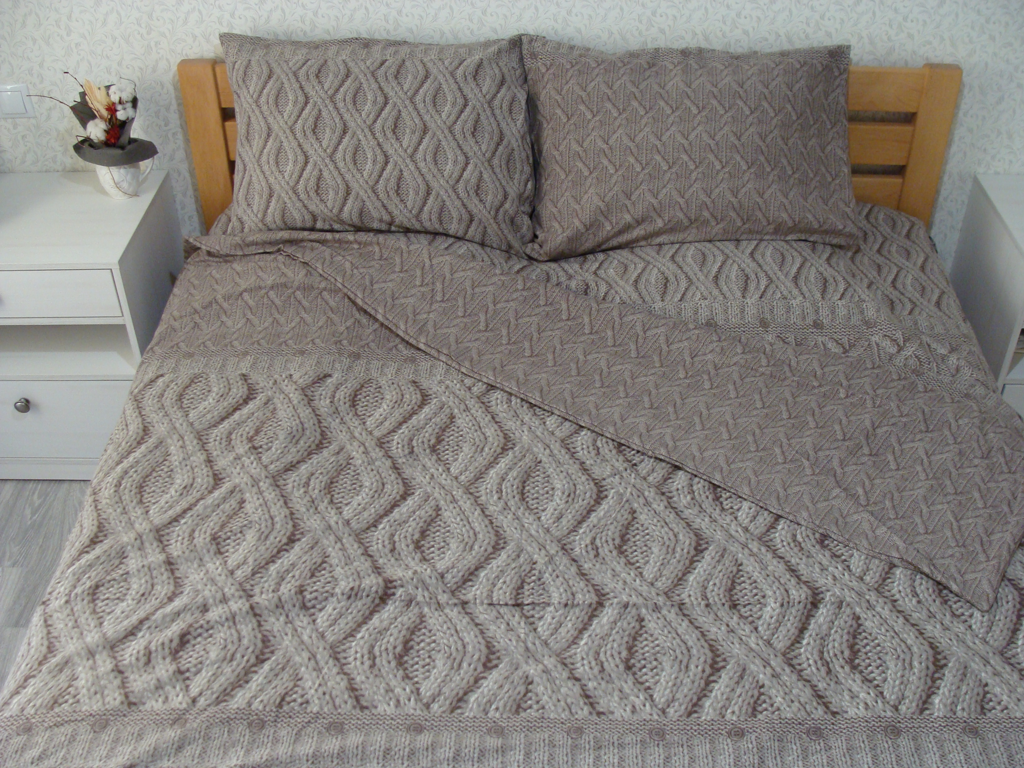 

Комплект постельного белья Novita Beige 4 Ecotton евро