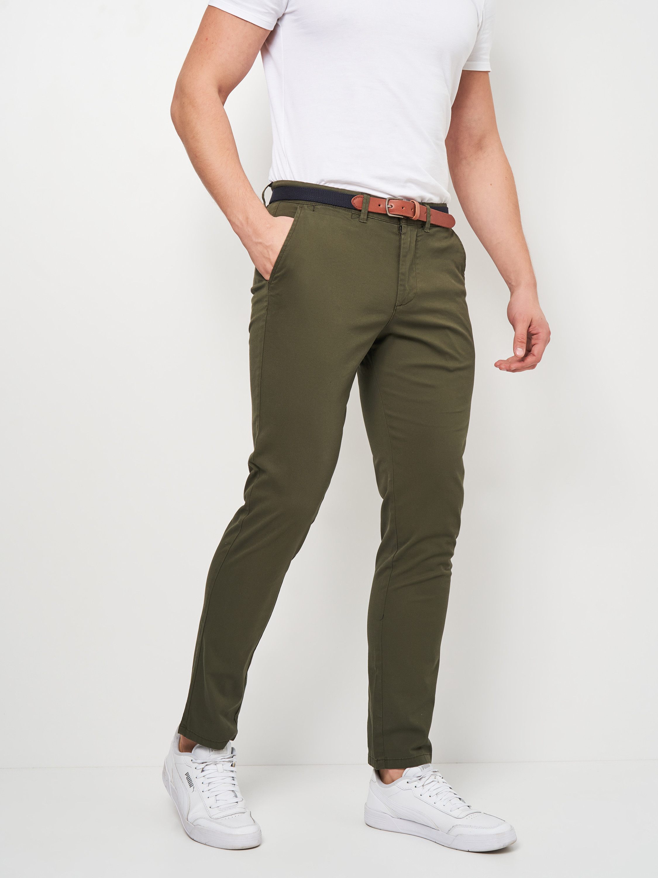 

Брюки Selected Homme XAZ191300RRKZ 32/32 Темно-зеленые
