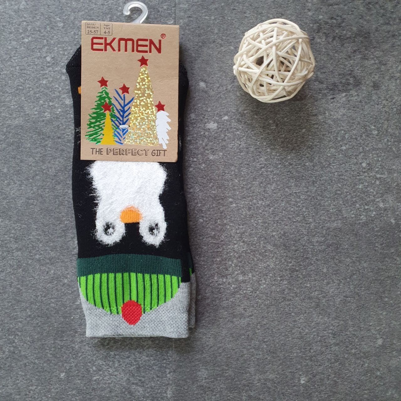 

Детские новогодние носки Ekmen 25-27р Пингвин 4-5 лет Разноцветные