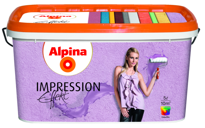 

Структурная краска для интерьера Alpina Impression Effekt, 10 л