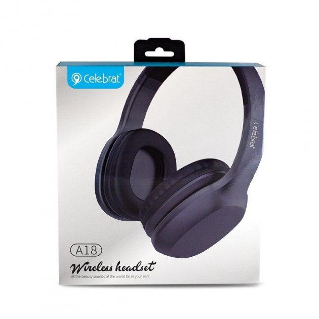 

Беспроводные Наушники Bluetooth Celebrat A18 — Black (Черный)
