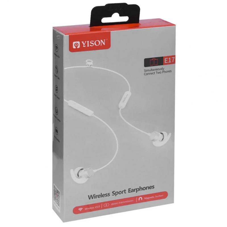 

Беспроводные Наушники Bluetooth Yison E17 — White (Белый)