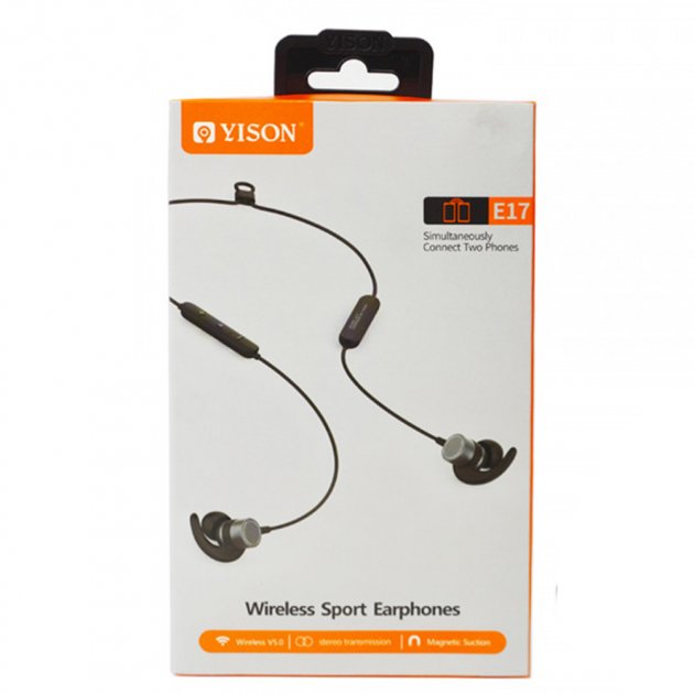 

Беспроводные Наушники Bluetooth Yison E17 — Black (Черный)