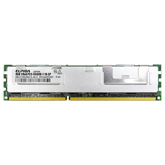 

Серверная оперативная память ELPIDA 4GB DDR3 2Rx4 PC3-8500R (EBJ41HE4BAFA-AE-E) / 6