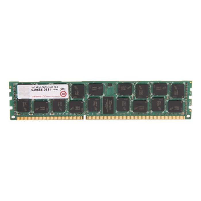 

Серверная оперативная память TRANSCEND 16GB DDR3 1333MHz REG-LDIMM 4Rx8 512Mx8 CL9 1.5V TS2GKR72V3H