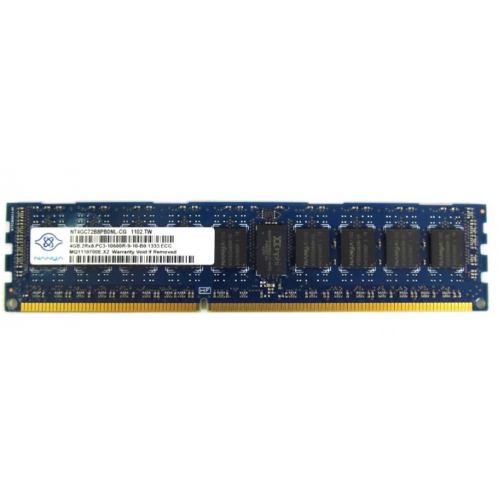 

Серверная оперативная память Nanya 4GB DDR3 2Rx8 PC3-10600R (NT4GC72B8PB0NL-CG) / 2341