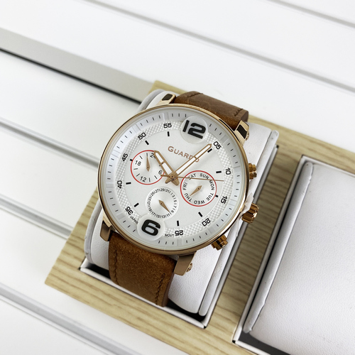 

Наручные часы Guardo 12432(1)-5 Brown-Cuprum-White