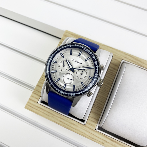 

Наручные часы Guardo 012287-3 Blue-Silver