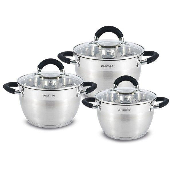 

Набор кастрюль 6 пр Kamille KM-5754