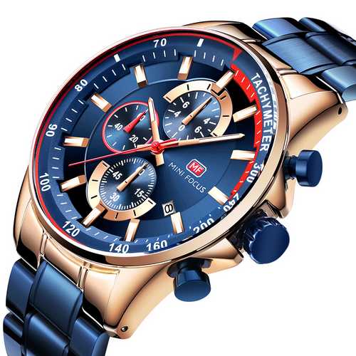 

Наручные часы Mini Focus MF0218G Blue-Cuprum-Red