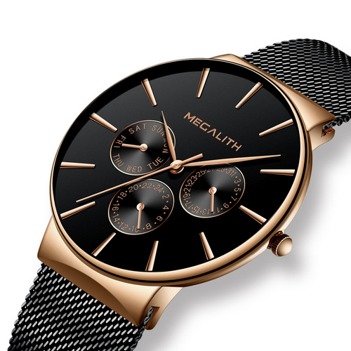 

Наручные часы Megalith 0047M-6 Black-Gold