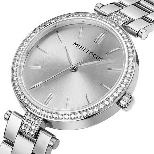 

Наручные часы Mini Focus MF0039L All Silver Diamonds