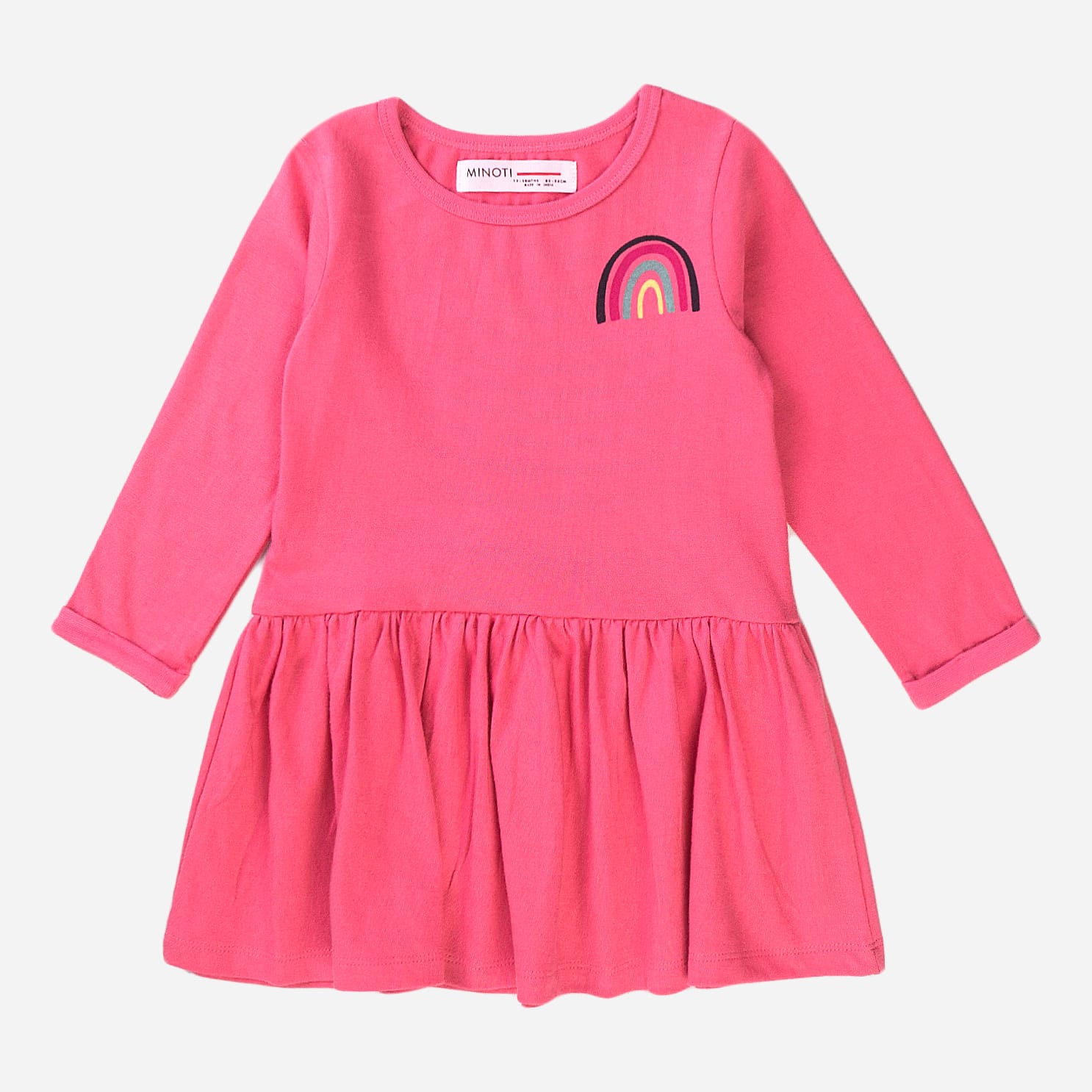 Акція на Дитяче плаття для дівчинки Minoti 8GTDRESS 6 34741KID 86-92 см Малинове від Rozetka