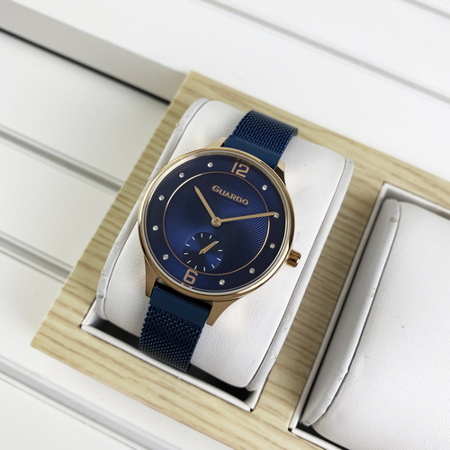

Наручные часы Guardo 011636-4 Blue-Cuprum