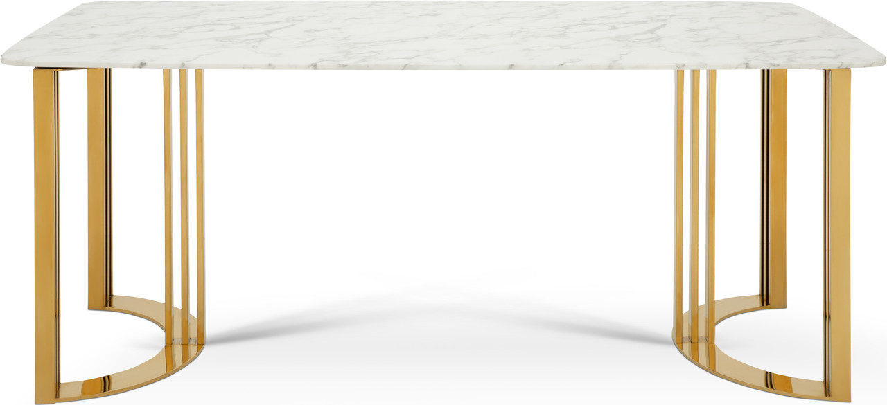 

Стол обеденный 8 мест Piuma Carveli Мрамор искусственный White Marble
