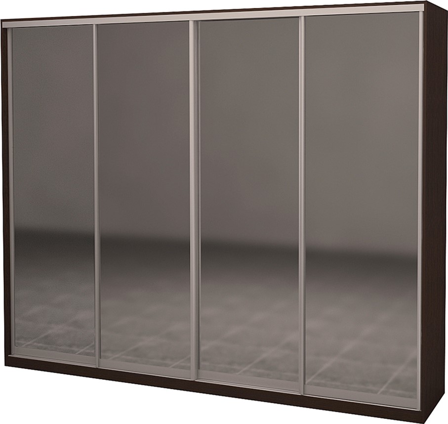 

Шкаф-купе четырехдверный Roko 238.4x242x60 см Зеркало Дуб венге