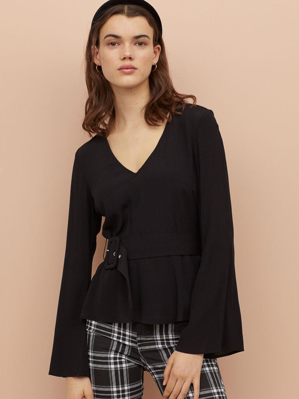

Блузка H&M 858883b23  Черная, Блузка H&M 858883b23 38 Черная