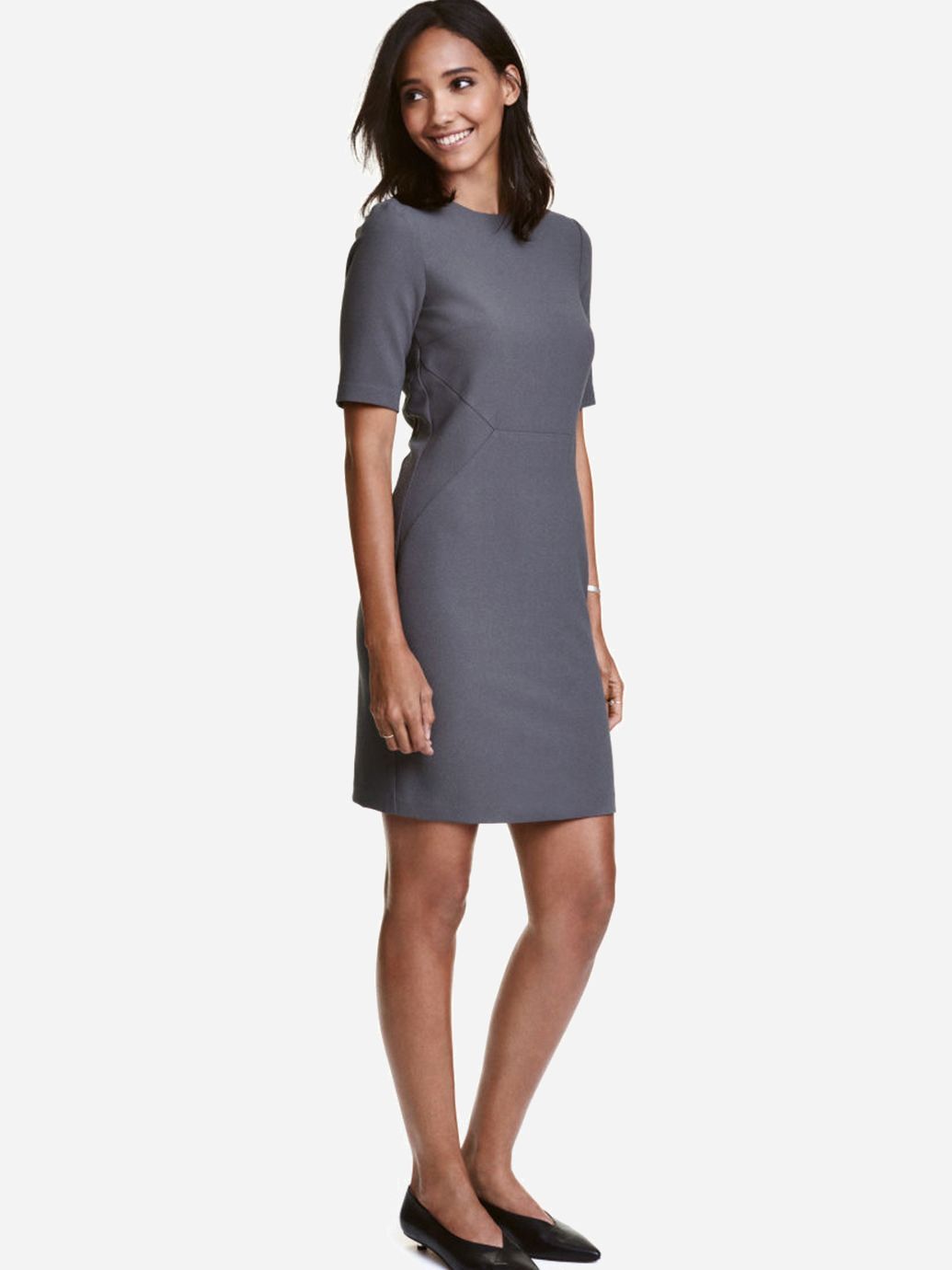 

Платье H&M 429942b23 40 Серое