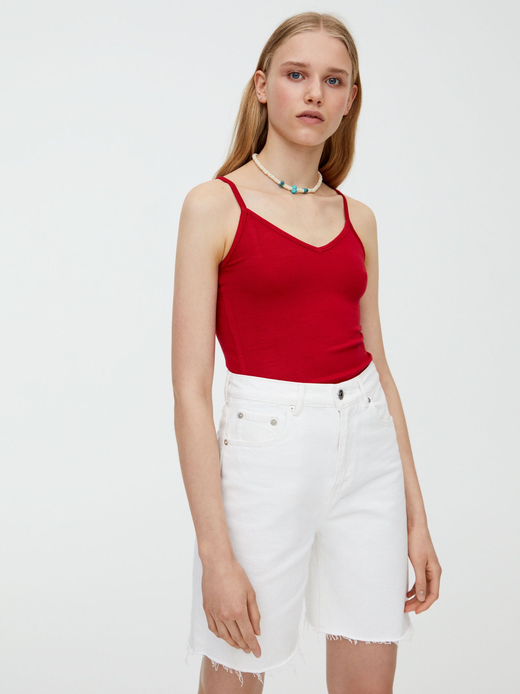 

Топ Pull & Bear 9230380600b26  Красный, Топ Pull & Bear 9230380600b26 M Красный