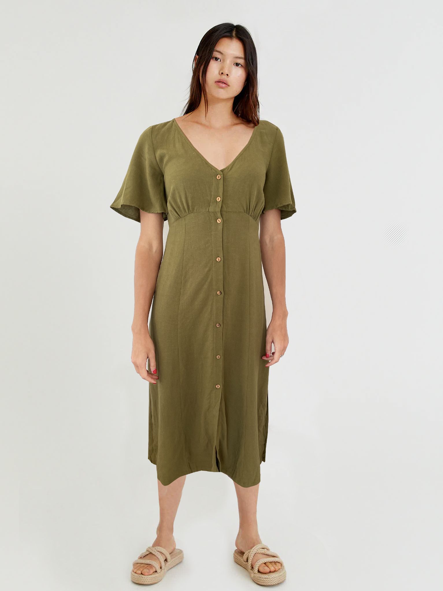 

Платье Pull & Bear 5390356b29 S Хаки