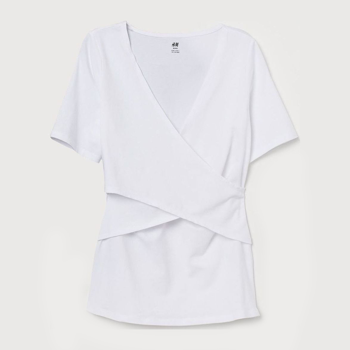 

Футболка для кормящих мам H&M 941658b33 M Белая