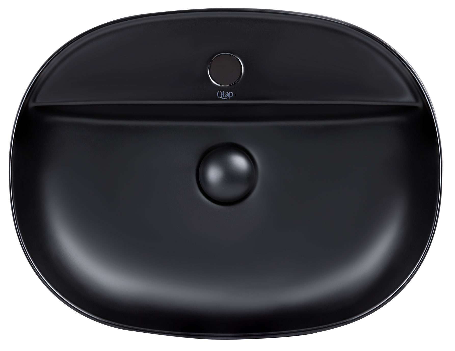

Раковина Qtap Scorpio Matt black с донным клапаном QT142202MBMB