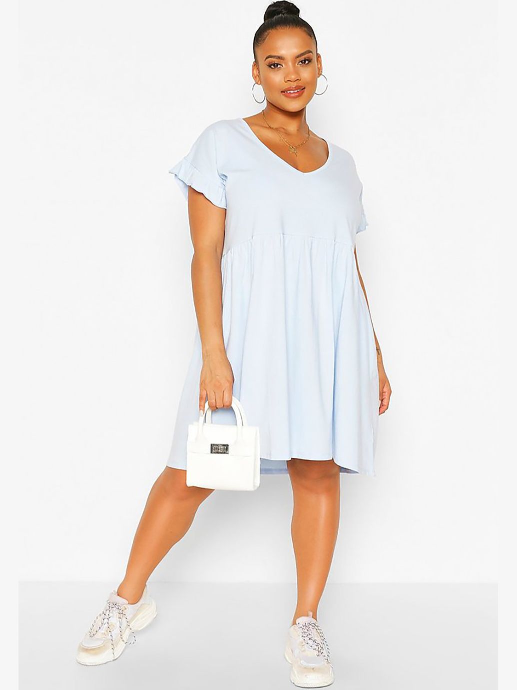 

Платье Boohoo pzz65611b35 50 Голубое