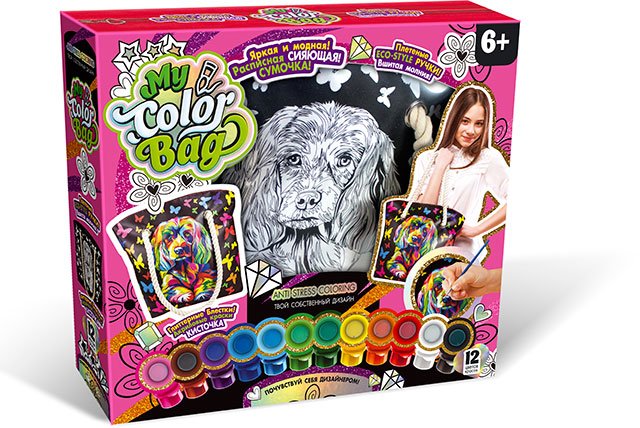

Комплект креативного творчества сумка-раскраска "My Color Bag" (Собака) COB-01-01
