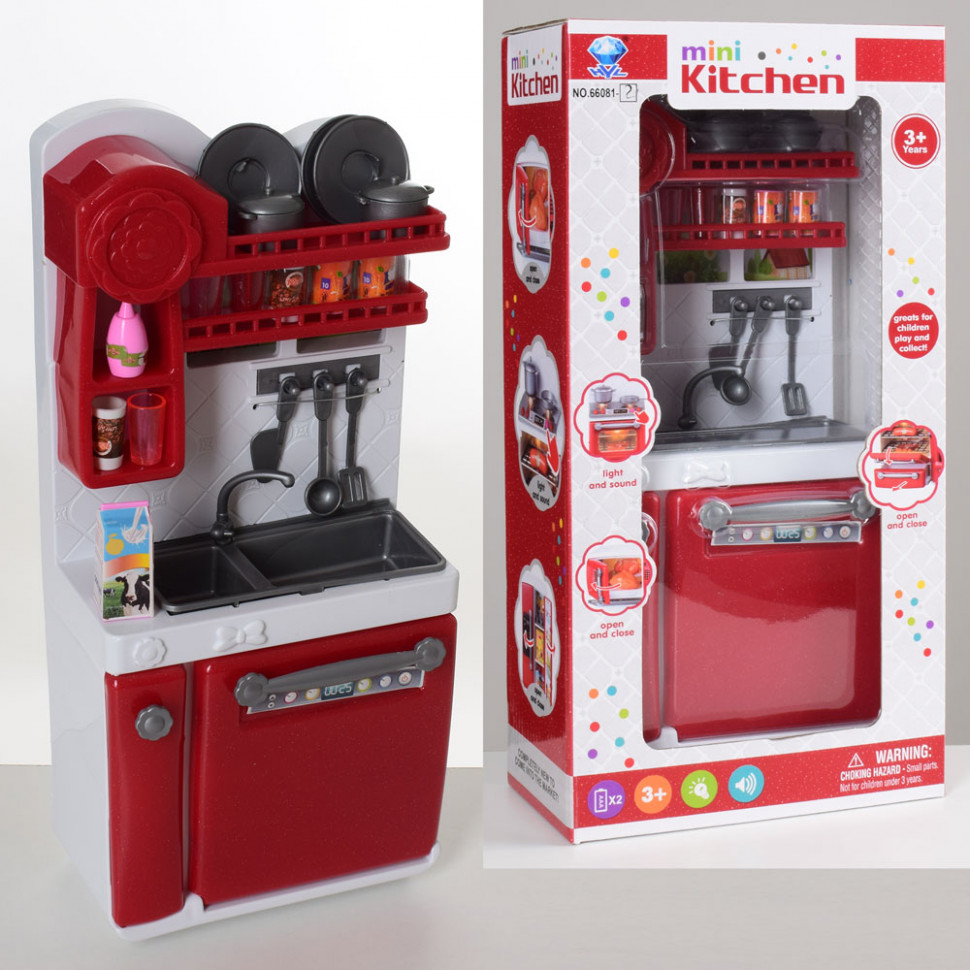 

Игровой набор "Мини кухня" для кукол с продуктами 66081-2