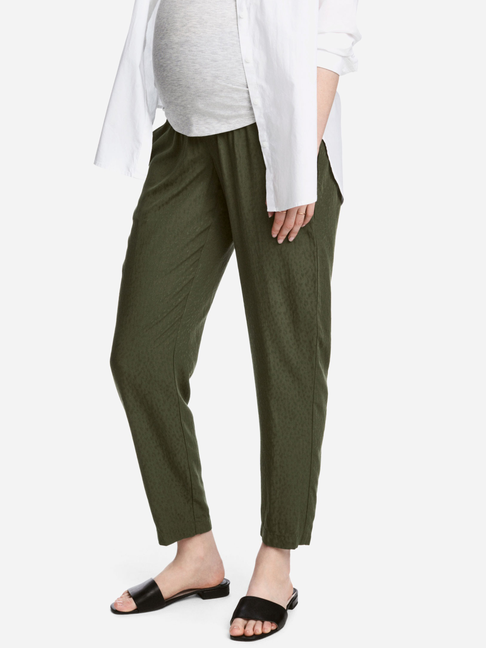 

Брюки для беременных H&M XAZ160275RNCO 36 Темно-зеленые