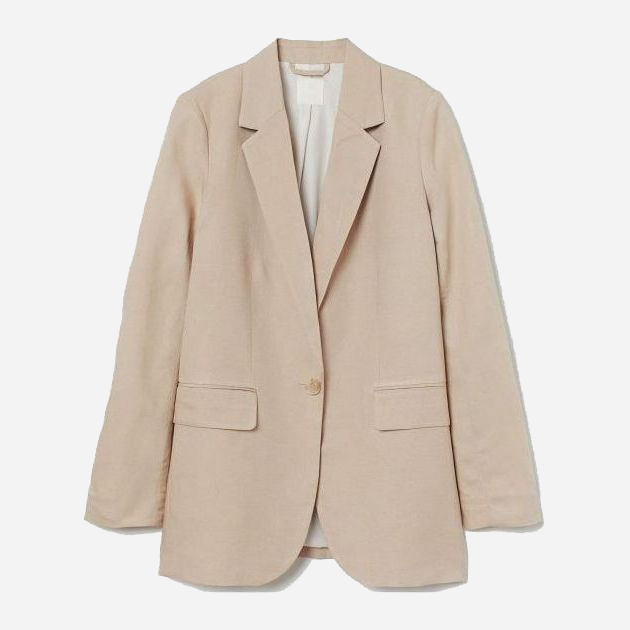 

Жакет H&M 817352b36 38 Светло-бежевый