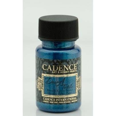 

Акриловая краска металлик для ткани Dora Textil Metallic Fabric Paint Cadence Синий 50 мл