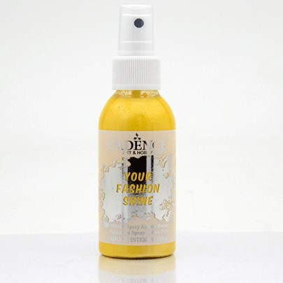 

Краска-спрей перламутровая для ткани Cadence Your Fashion Spray shinefabric Paint, 100 мл, Солнечно-желтый