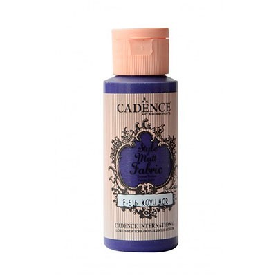 

Акриловая матовая краска для ткани Style Matt Fabric Paint Cadence Темно-фиолетовый 59 мл
