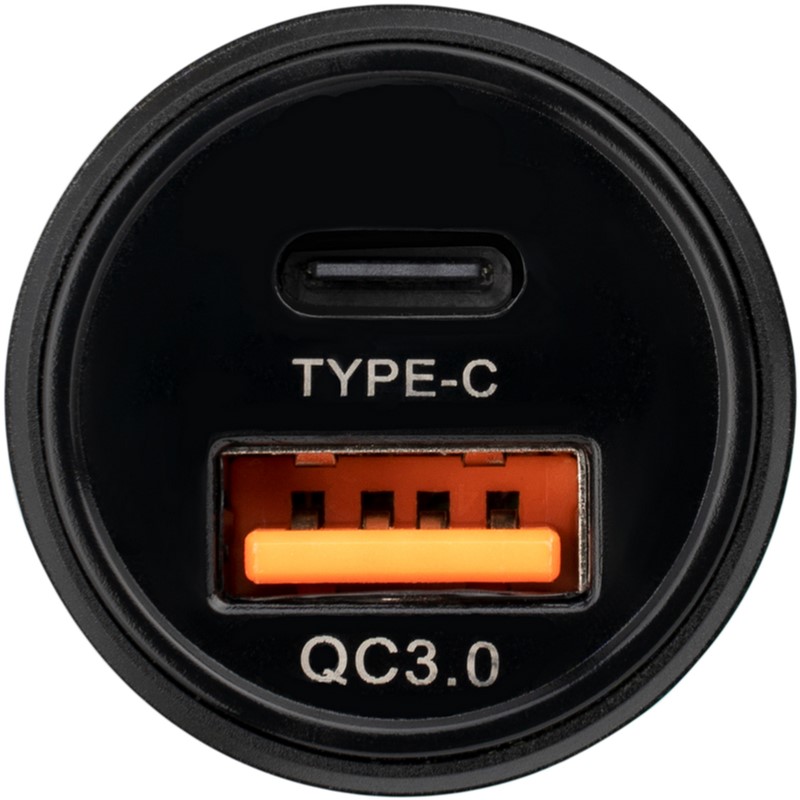 

Автомобильное зарядное устройство Gelius Pro Twix GP-CC006 USB+Type-C QC/PD18W Black