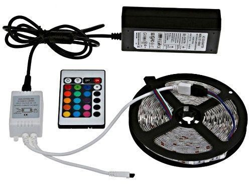 

Разноцветная светодиодная LED лента RGB 12V / 5050 ART-2032 5 метров с пультом