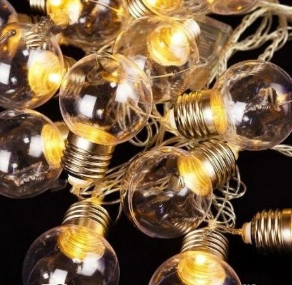 

Гирлянда Лампочки 40мм 20 LED 7м белый теплый SEZ 13645-07 (NAT06535)